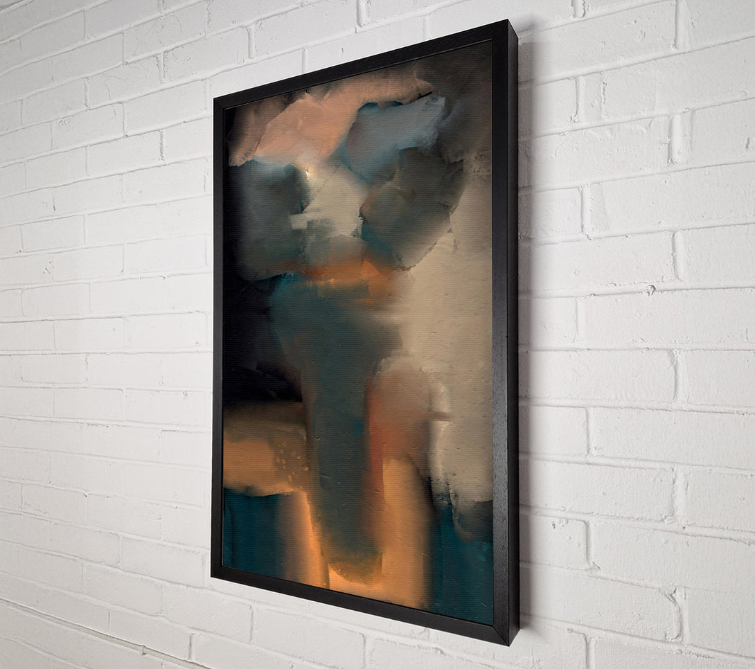  A Canvas Print of Teal And Amber Dreams Canvas Print