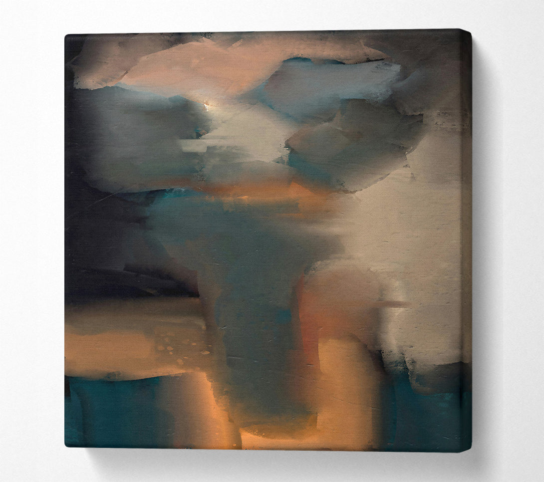  A Canvas Print of Teal And Amber Dreams Canvas Print