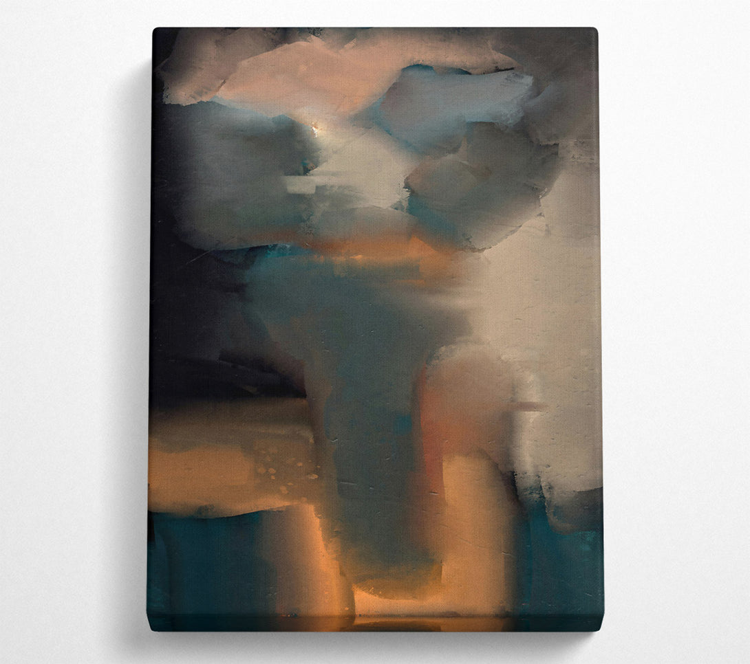  A Canvas Print of Teal And Amber Dreams Canvas Print