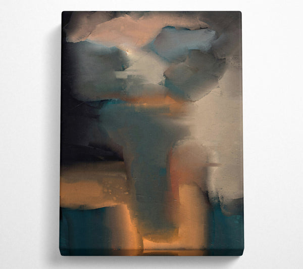  A Canvas Print of Teal And Amber Dreams Canvas Print