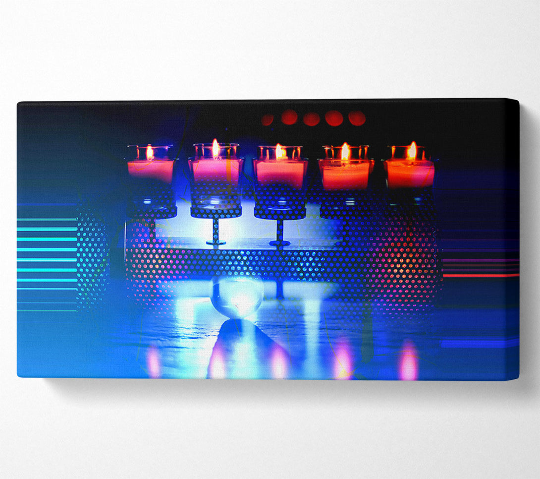  A Canvas Print of Crimson Candlelight Dreams Canvas Wall Art