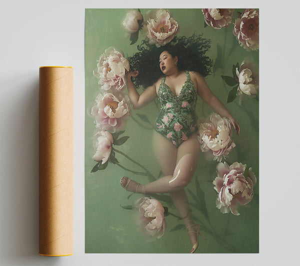 Emerald Bloom Poster