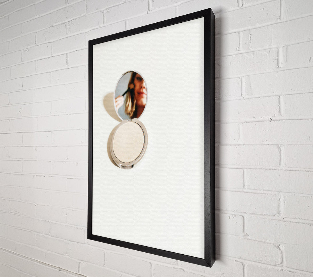 A Canvas Print of Pale Reflection In Silver Canvas Print