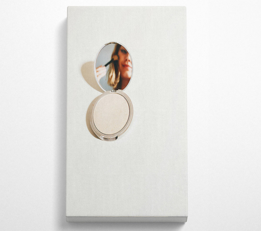  A Canvas Print of Pale Reflection In Silver Canvas Print