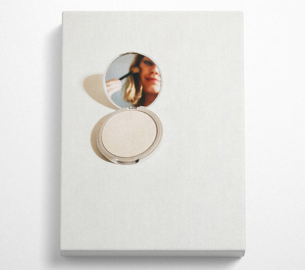  A Canvas Print of Pale Reflection In Silver Canvas Print
