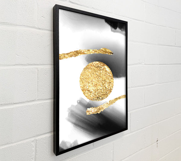 Gold Circle  Black And White