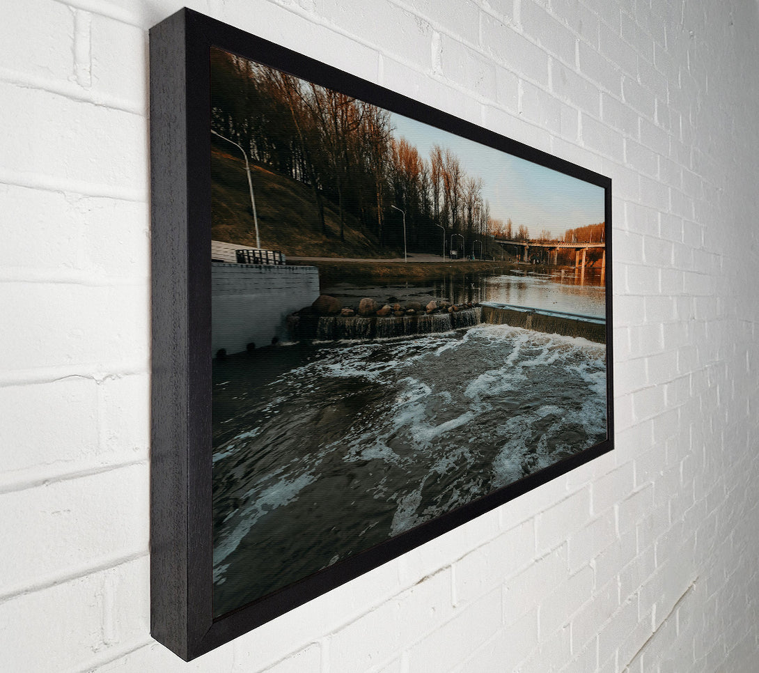 A Canvas Print of Dark Water'S Edge Canvas Wall Art