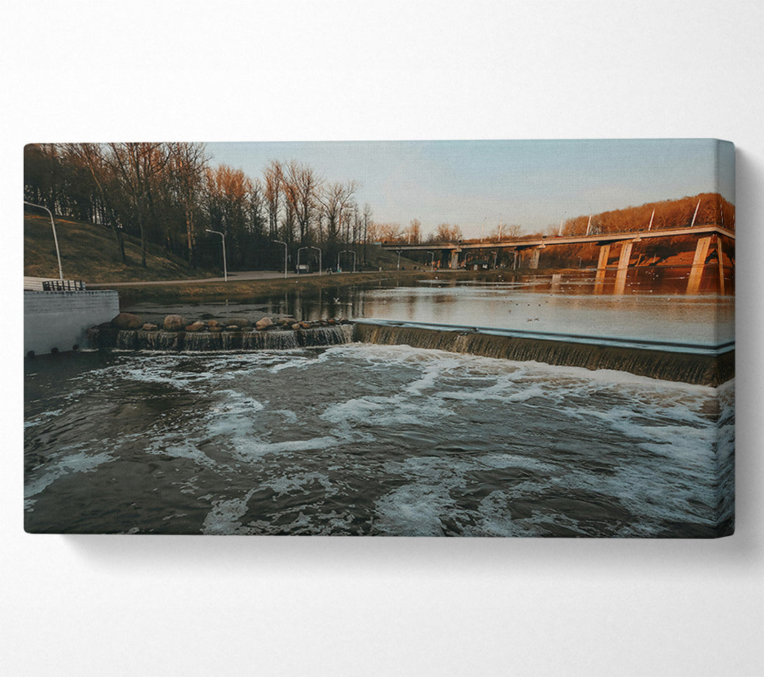  A Canvas Print of Dark Water'S Edge Canvas Wall Art