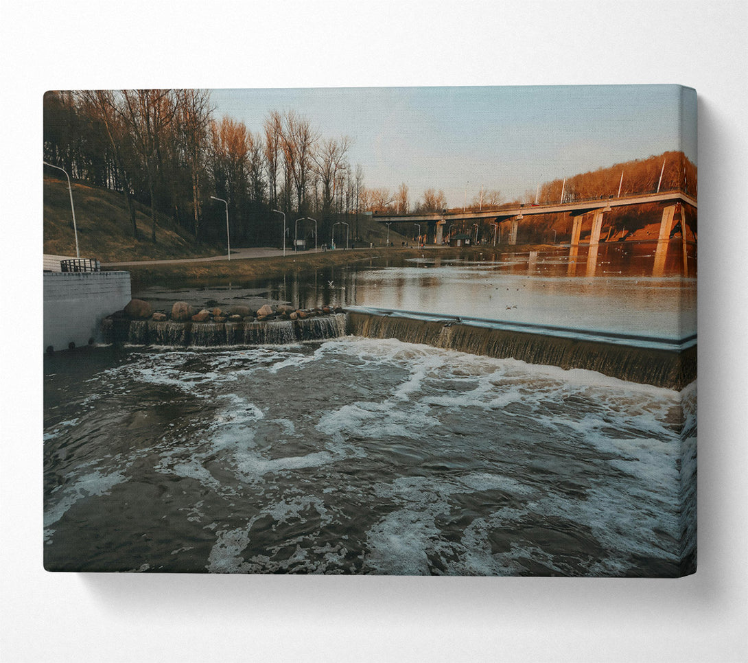  A Canvas Print of Dark Water'S Edge Canvas Wall Art