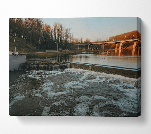  A Canvas Print of Dark Water'S Edge Canvas Wall Art