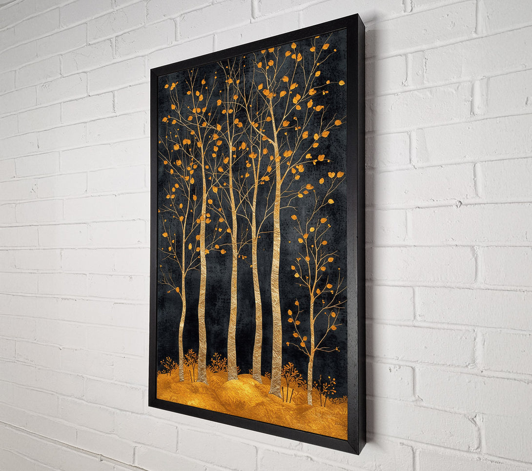  A Canvas Print of Golden Forest Hues Canvas Print