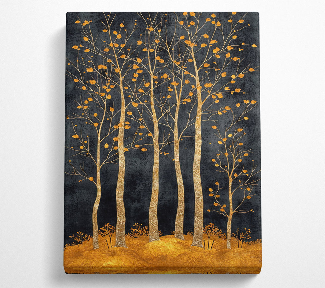  A Canvas Print of Golden Forest Hues Canvas Print