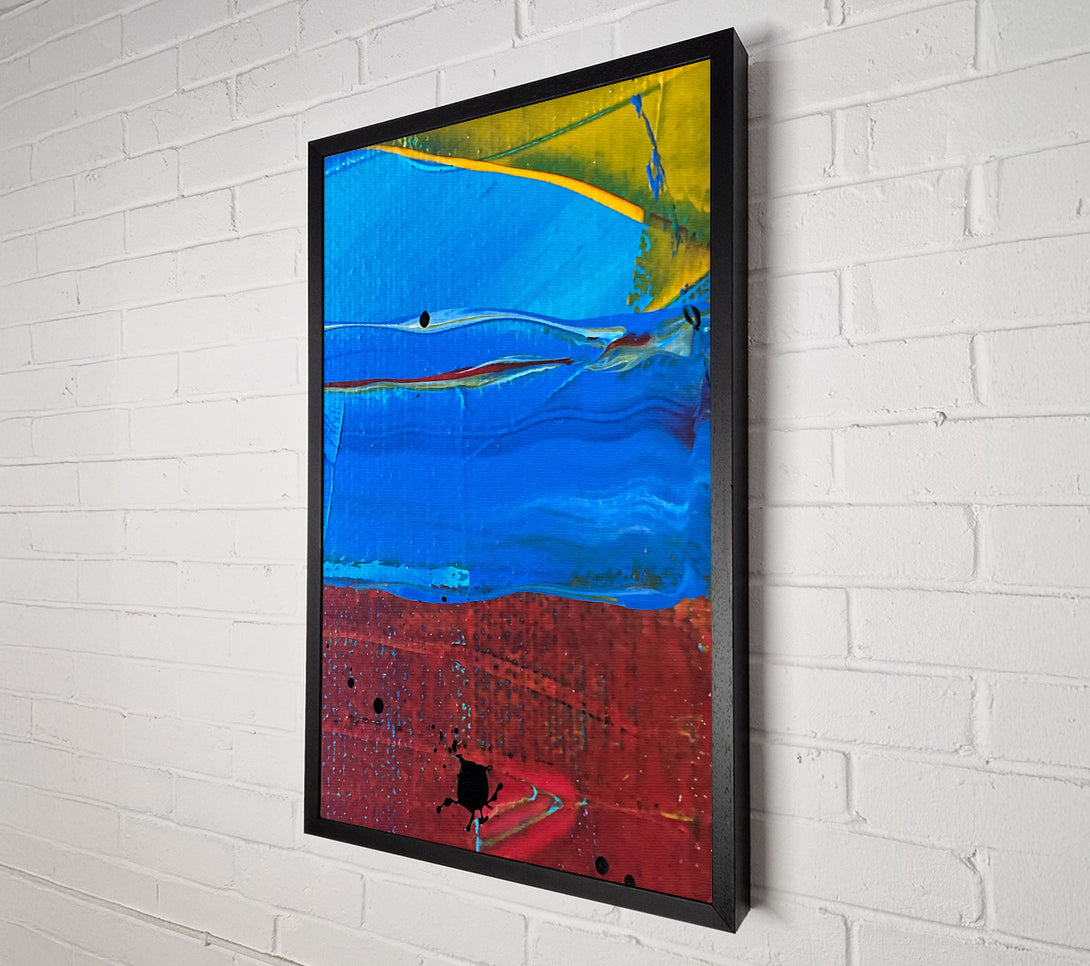  A Canvas Print of Blue Horizon Splashes Canvas Wall Art