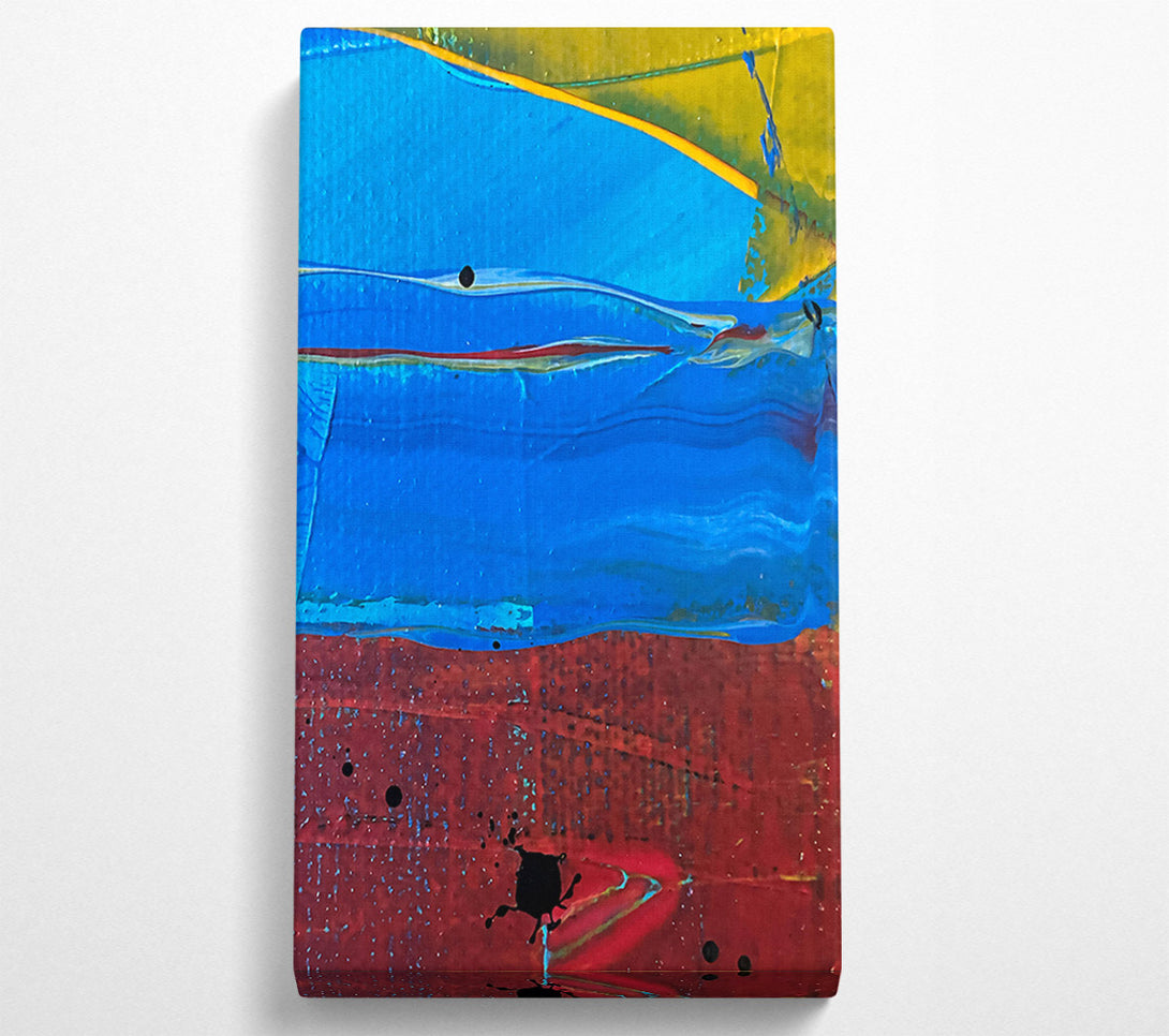  A Canvas Print of Blue Horizon Splashes Canvas Wall Art