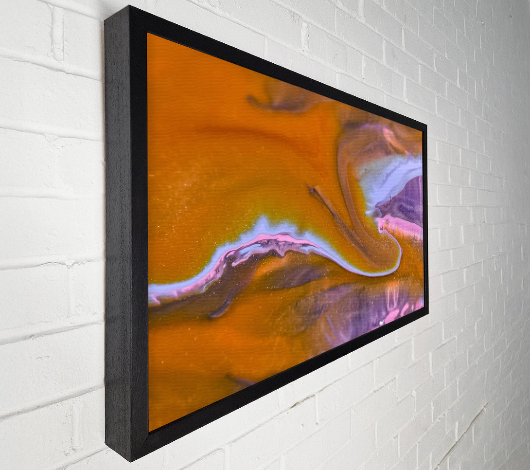  A Canvas Print of Golden Swirls Of Color Canvas Wall Art