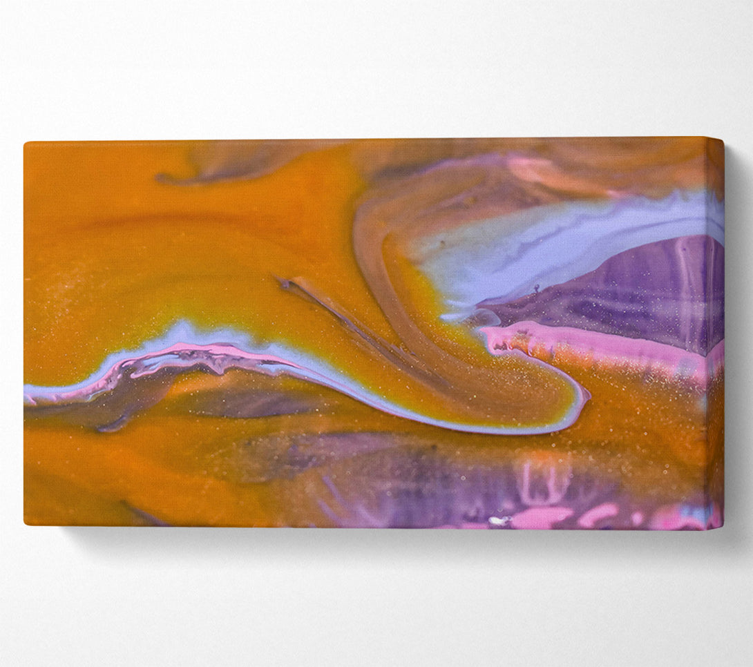  A Canvas Print of Golden Swirls Of Color Canvas Wall Art