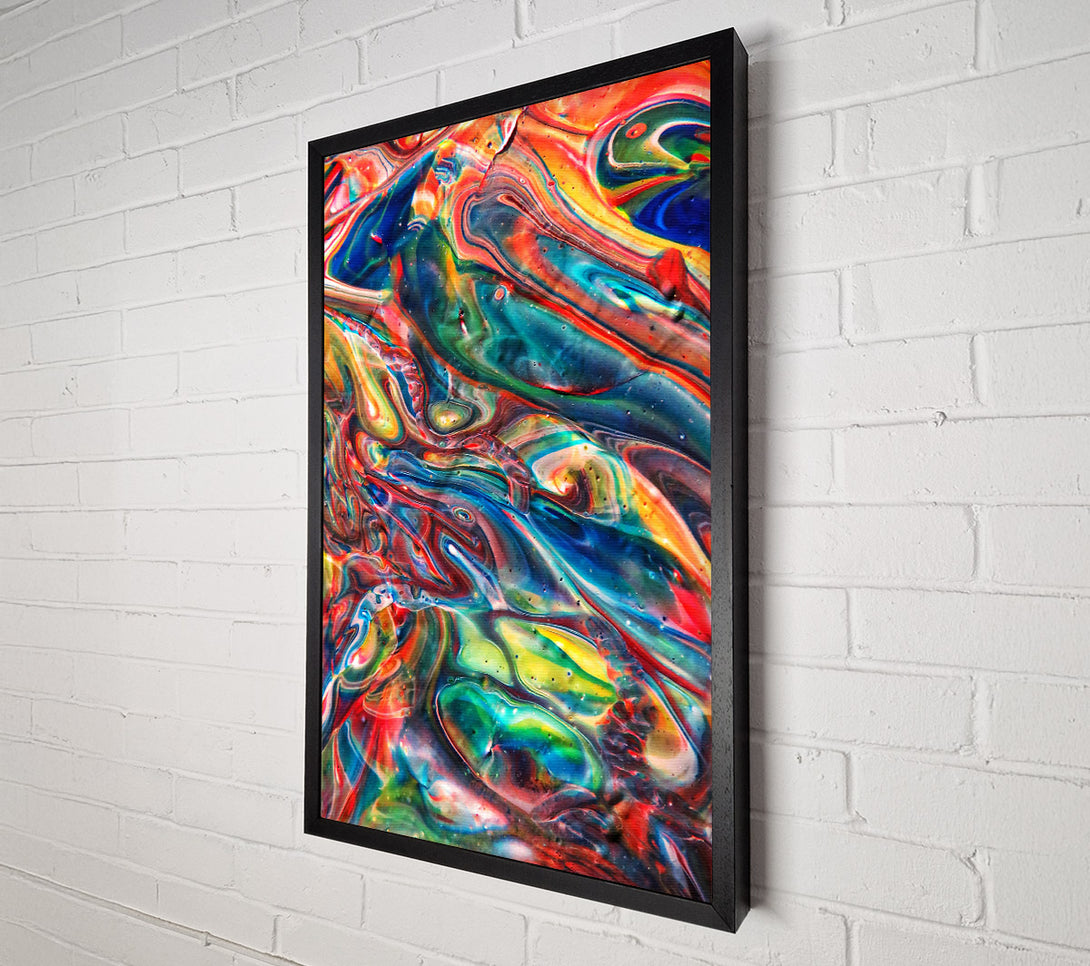  A Canvas Print of Crimson Fluid Dreams Canvas Wall Art