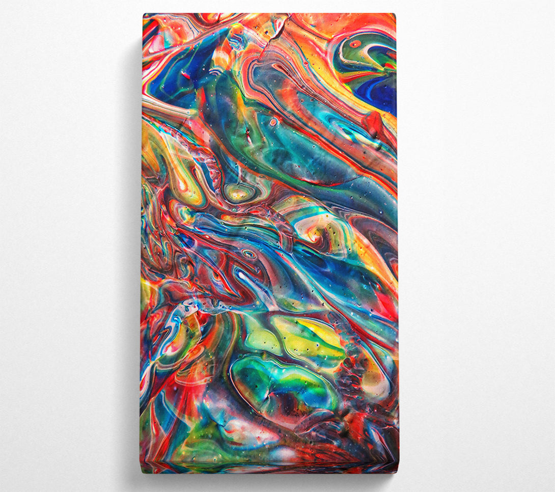  A Canvas Print of Crimson Fluid Dreams Canvas Wall Art