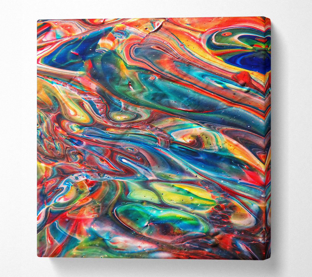  A Canvas Print of Crimson Fluid Dreams Canvas Wall Art