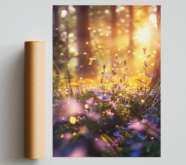 Golden Hour Bloom Poster