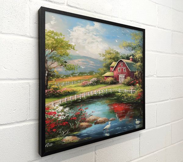 Red Barn Reflections