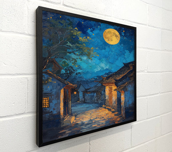 Golden Moonlit Alleyway