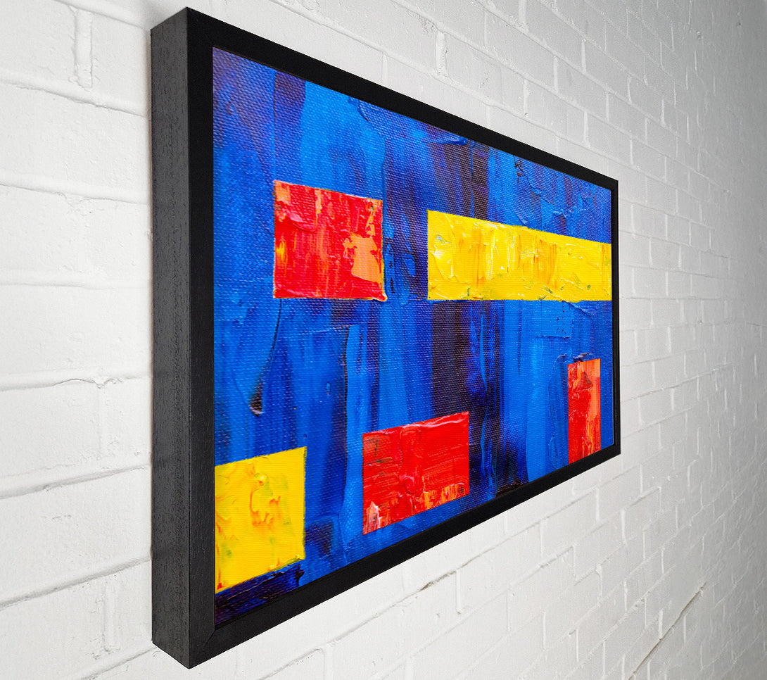  A Canvas Print of Blue Canvas Abstract Canvas Art