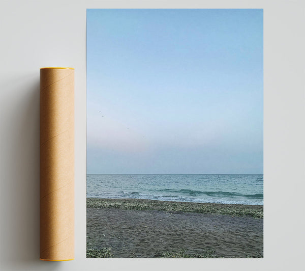 Blue And Grey Horizon Print