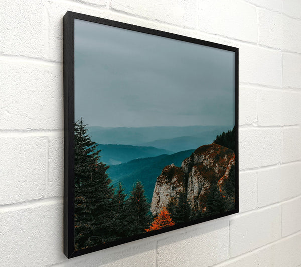 Blue Hues Over Mountains