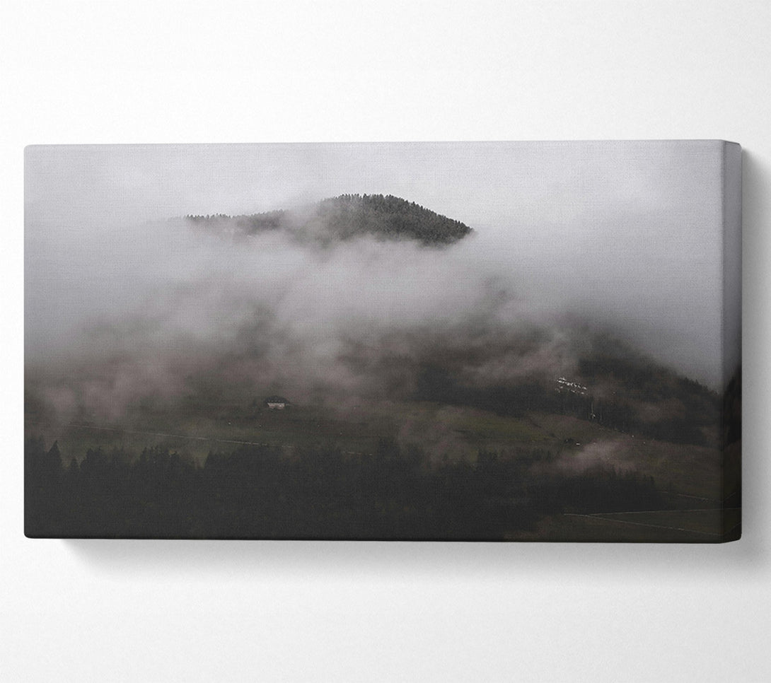  A Canvas Print of Gray Mist Enchantment Canvas Art