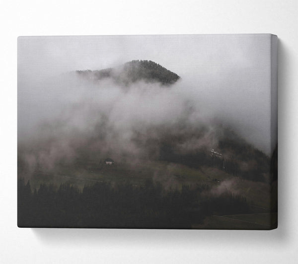  A Canvas Print of Gray Mist Enchantment Canvas Art
