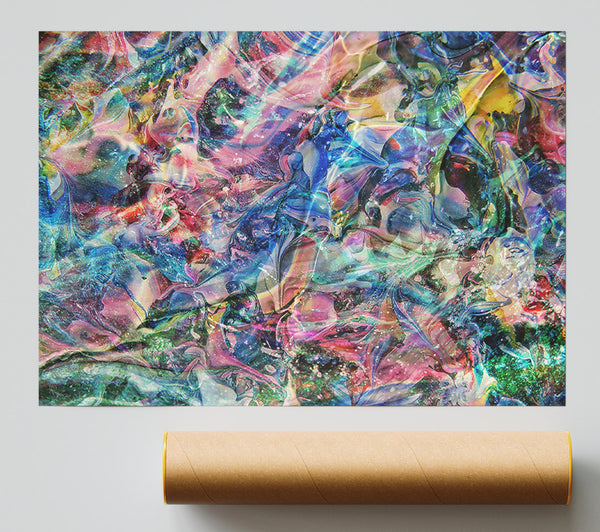 Emerald Swirling Dreams Poster