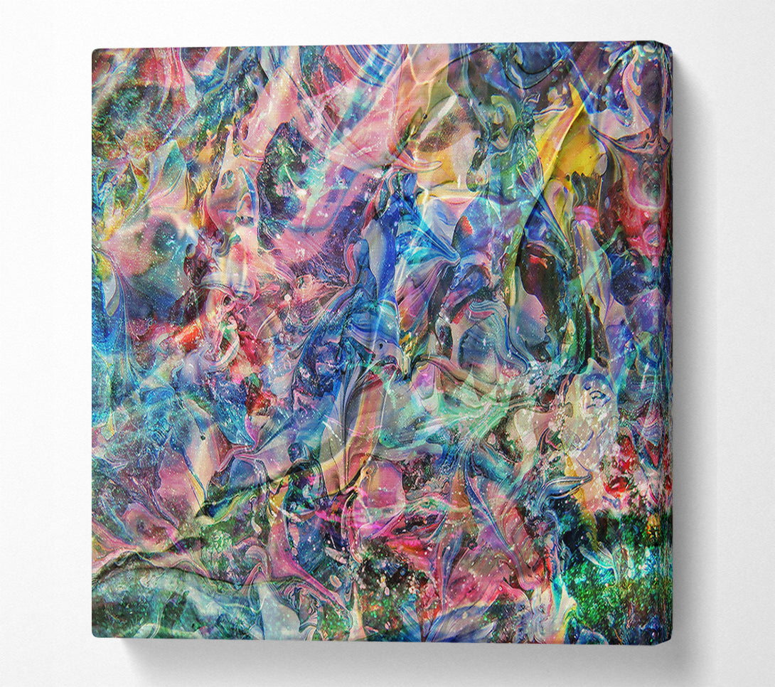  A Canvas Print of Emerald Swirling Dreams Canvas Art
