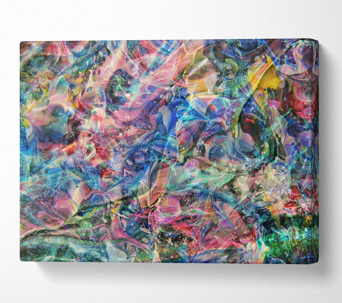  A Canvas Print of Emerald Swirling Dreams Canvas Art