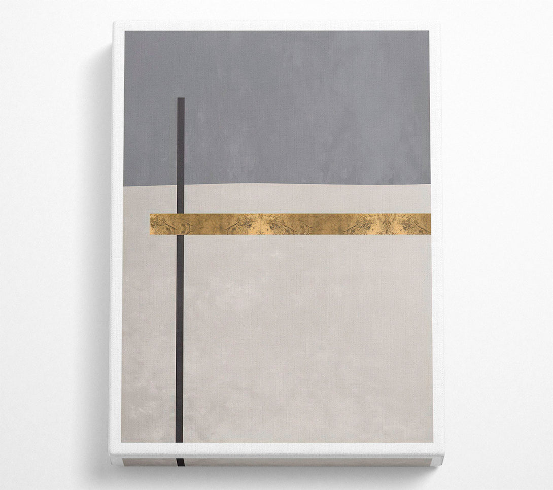  A Canvas Print of Gold Defined Lines Canvas Art