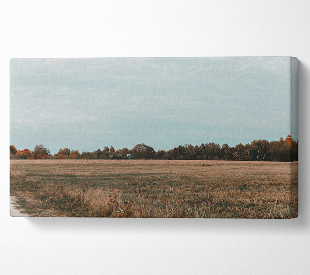  A Canvas Print of Brown Field Horizon Canvas Wall Art