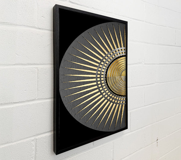 Gold Disc With Spikes