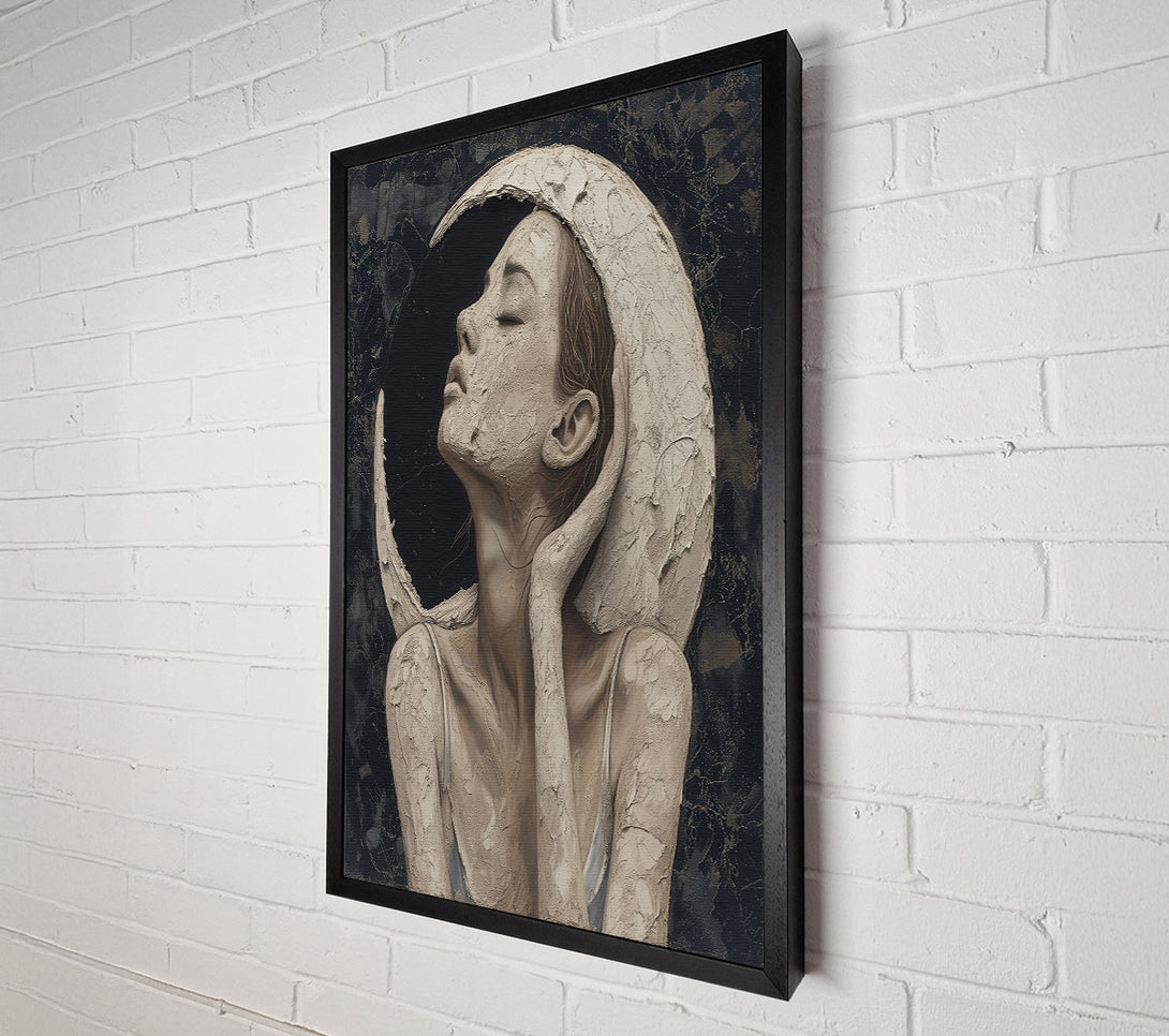  A Canvas Print of Pale Moonlight Embrace Canvas Print
