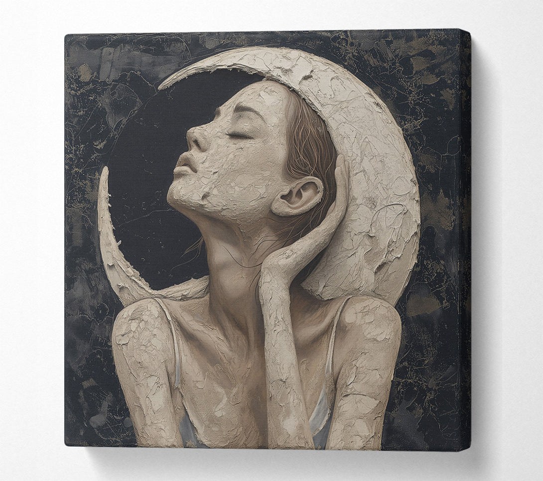  A Canvas Print of Pale Moonlight Embrace Canvas Print