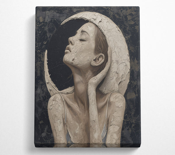  A Canvas Print of Pale Moonlight Embrace Canvas Print