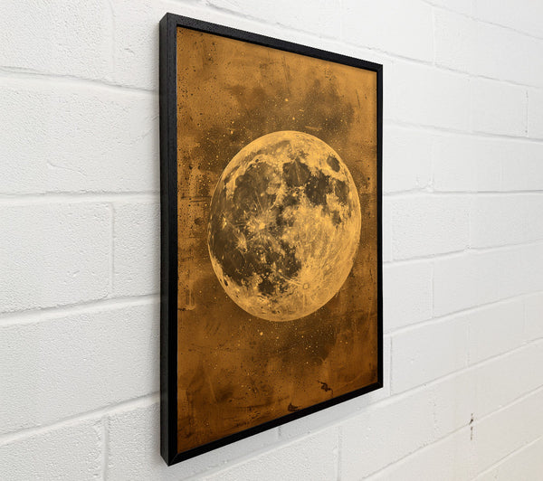 Gold Distressed Moon