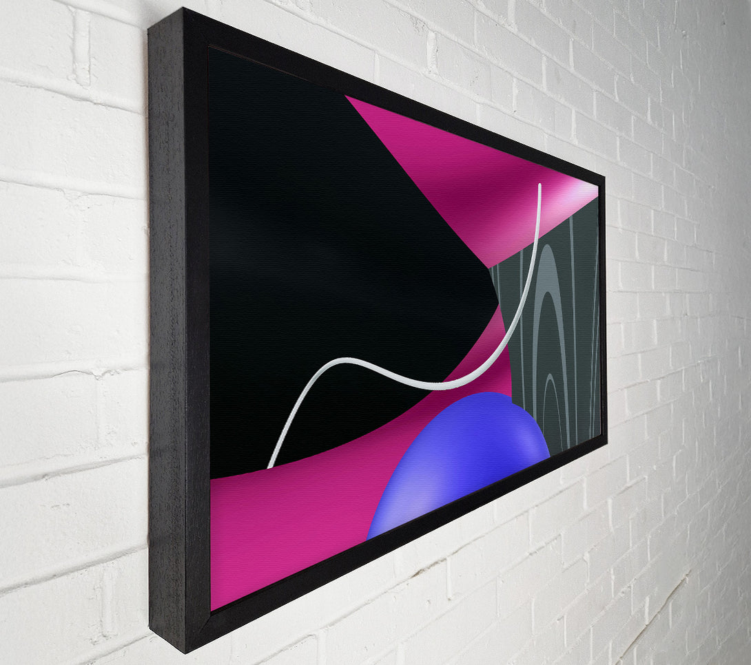  A Canvas Print of Magenta Shape Dance Canvas Wall Art