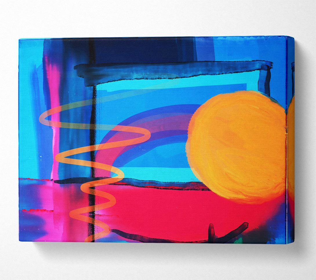  A Canvas Print of Orange Sun Dream Canvas Art