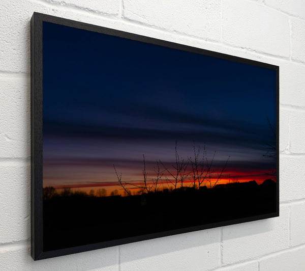 Crimson Sky Silhouette