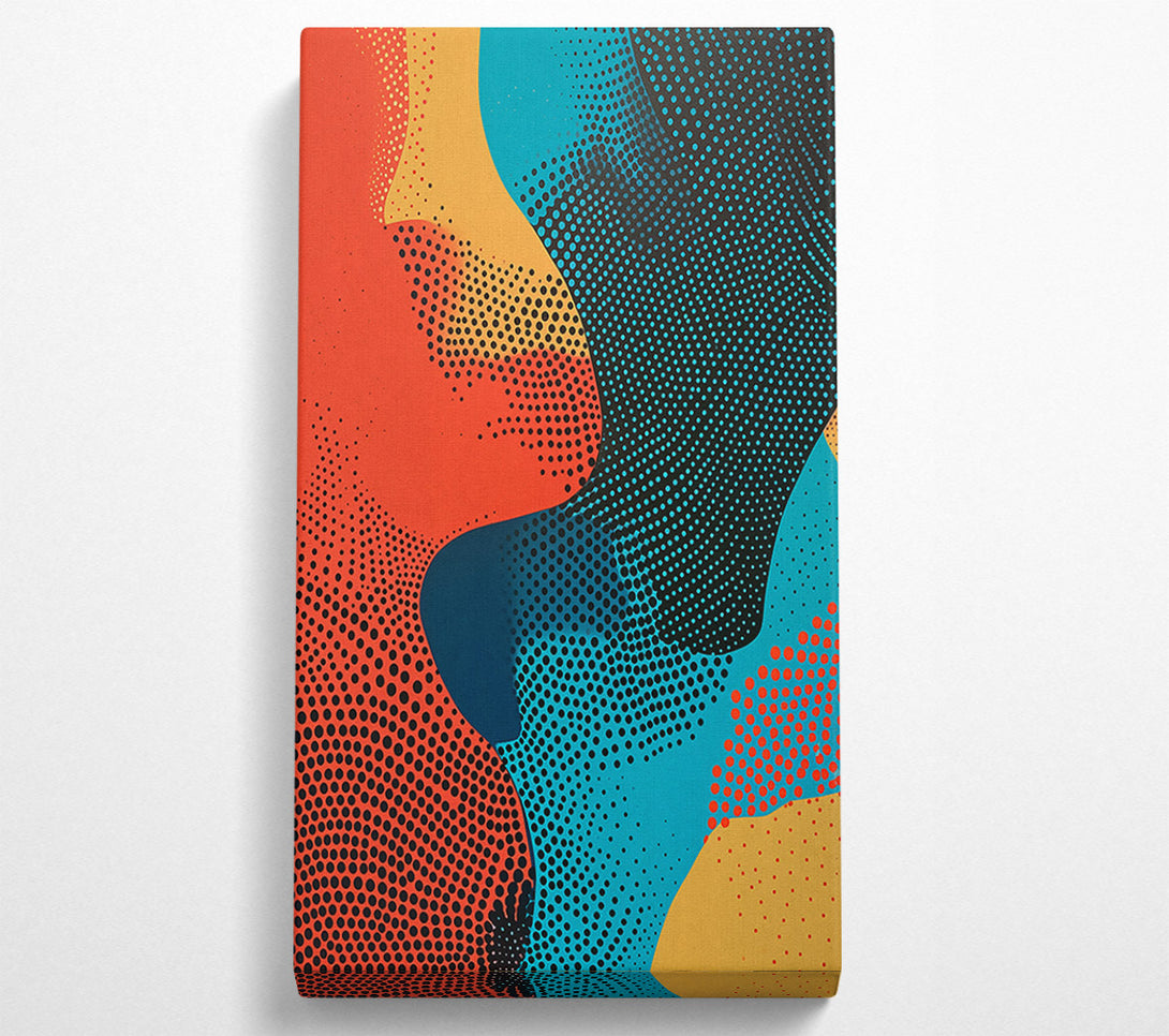  A Canvas Print of Teal Dotted Dreams Canvas Print