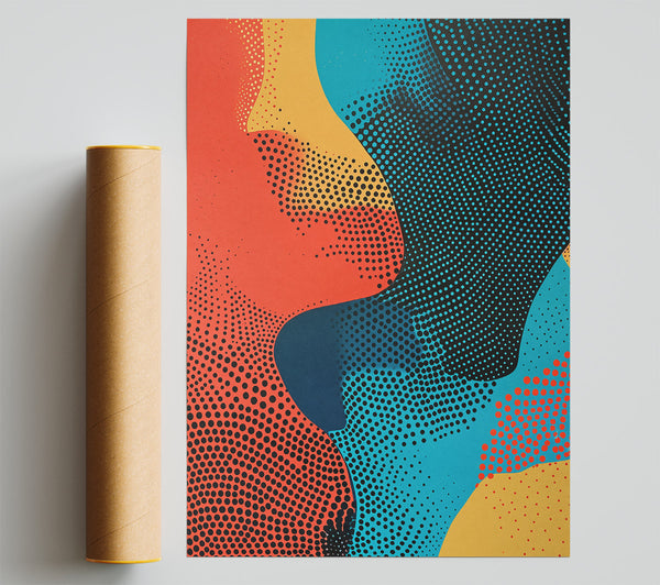 Teal Dotted Dreams Print