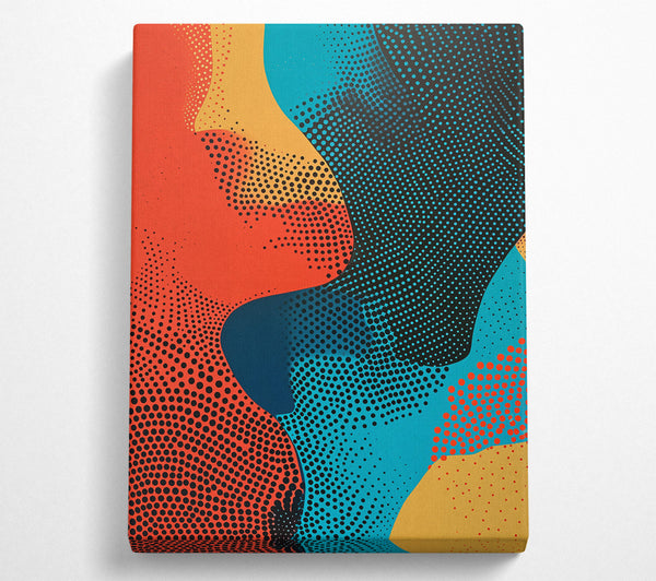  A Canvas Print of Teal Dotted Dreams Canvas Print