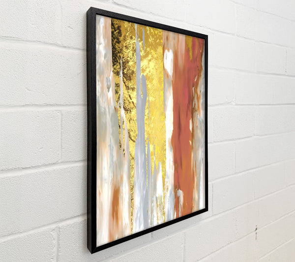 Gold Drip Abstract