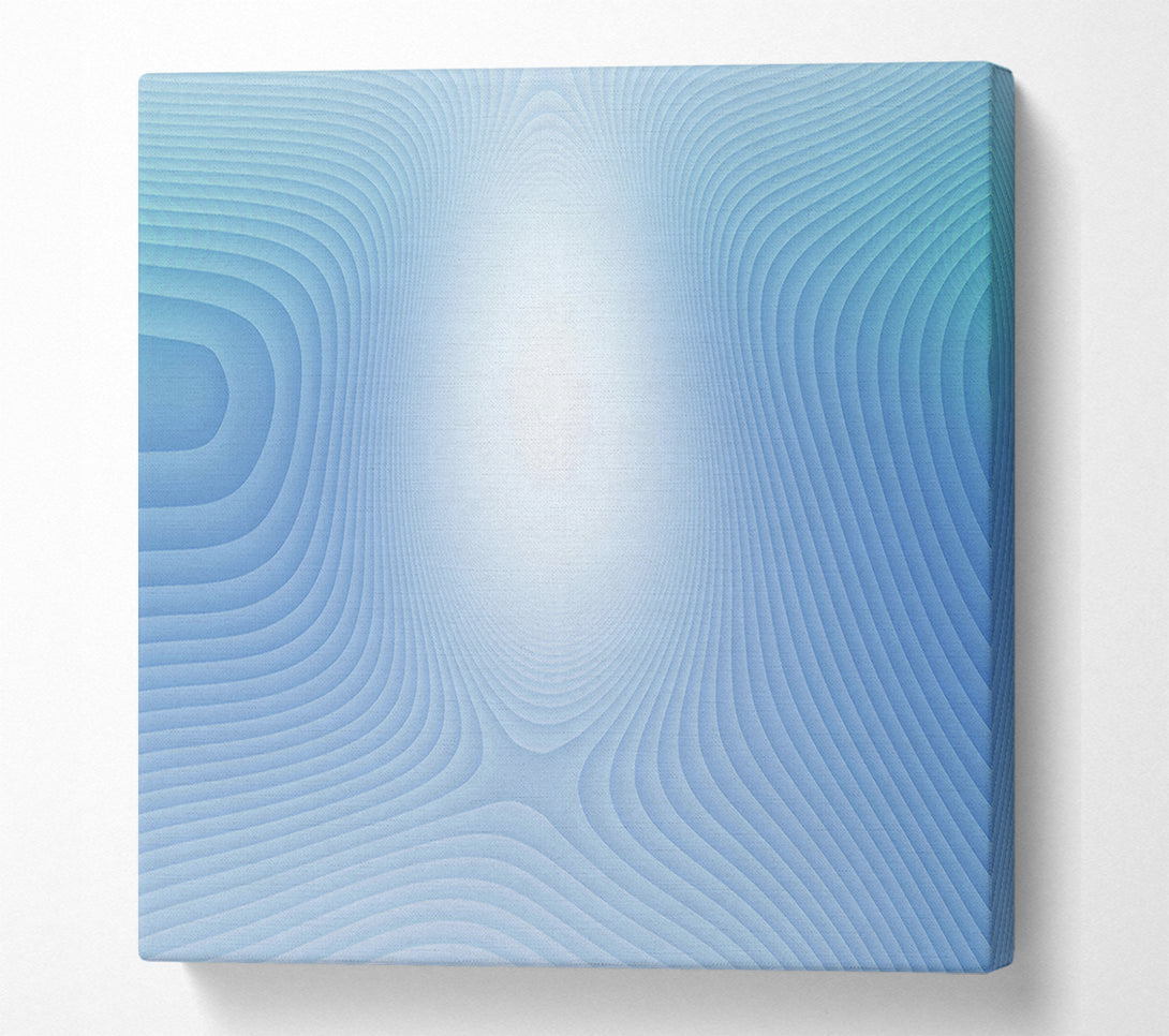  A Canvas Print of Azure Wave Patterns Canvas Art