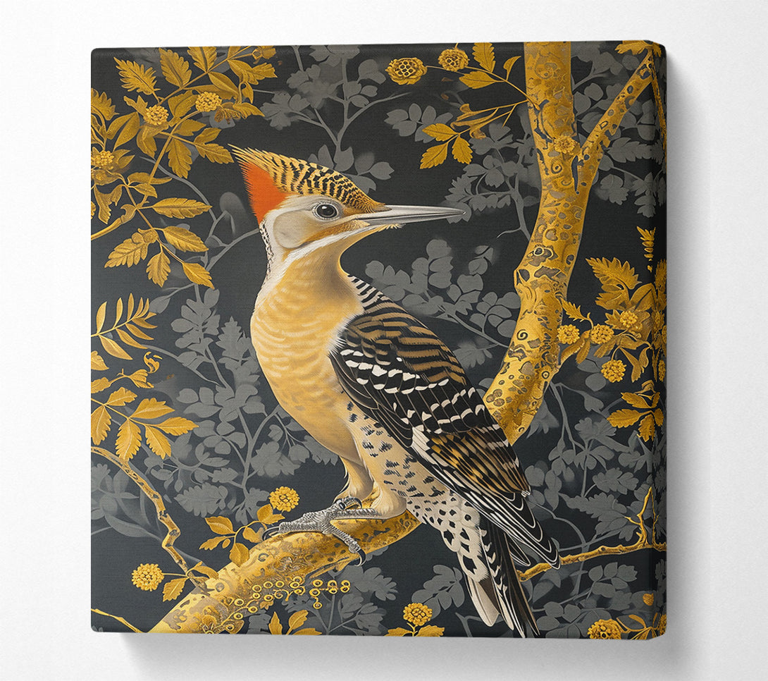  A Canvas Print of Golden Woodpecker Dreams Canvas Print